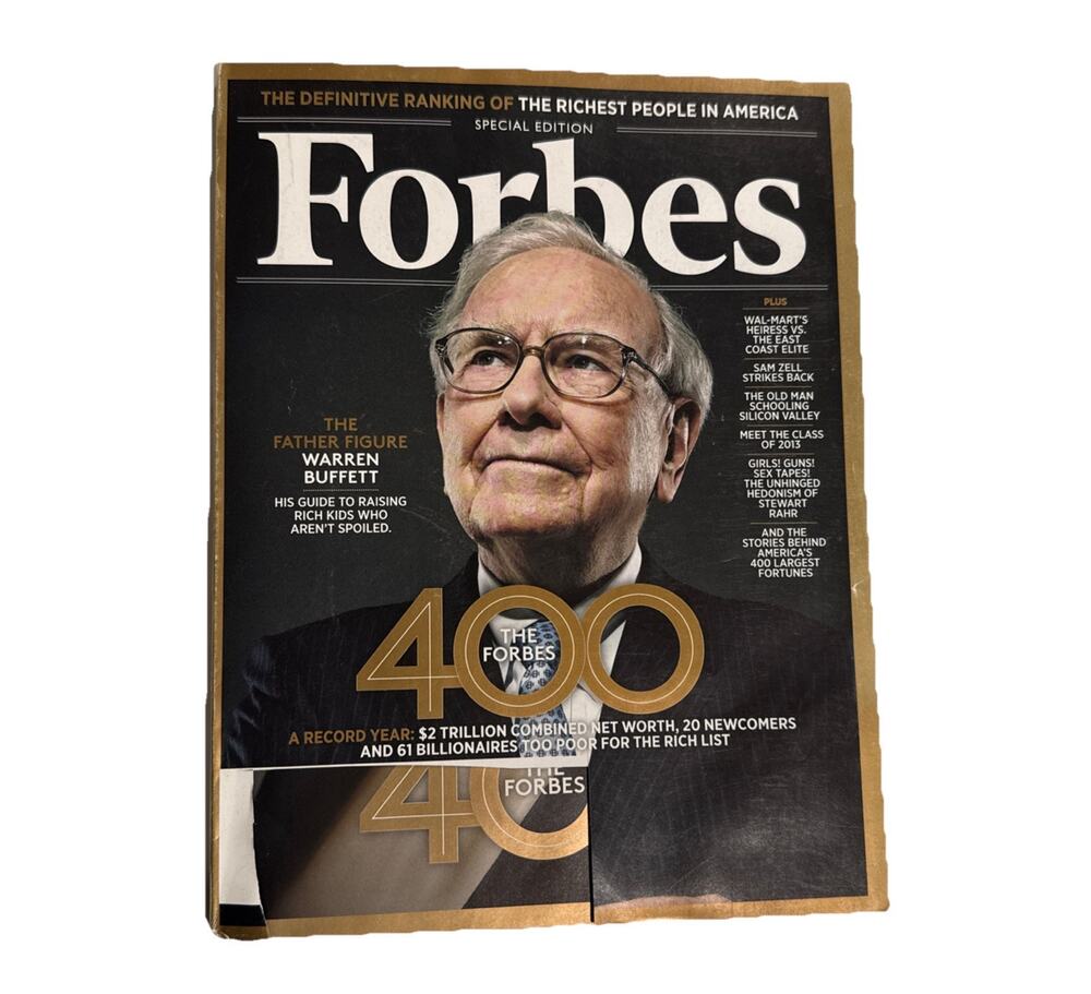 Forbes Magazine October 7, 2013 The Father Figure Warren Buffet & The Forbes 400